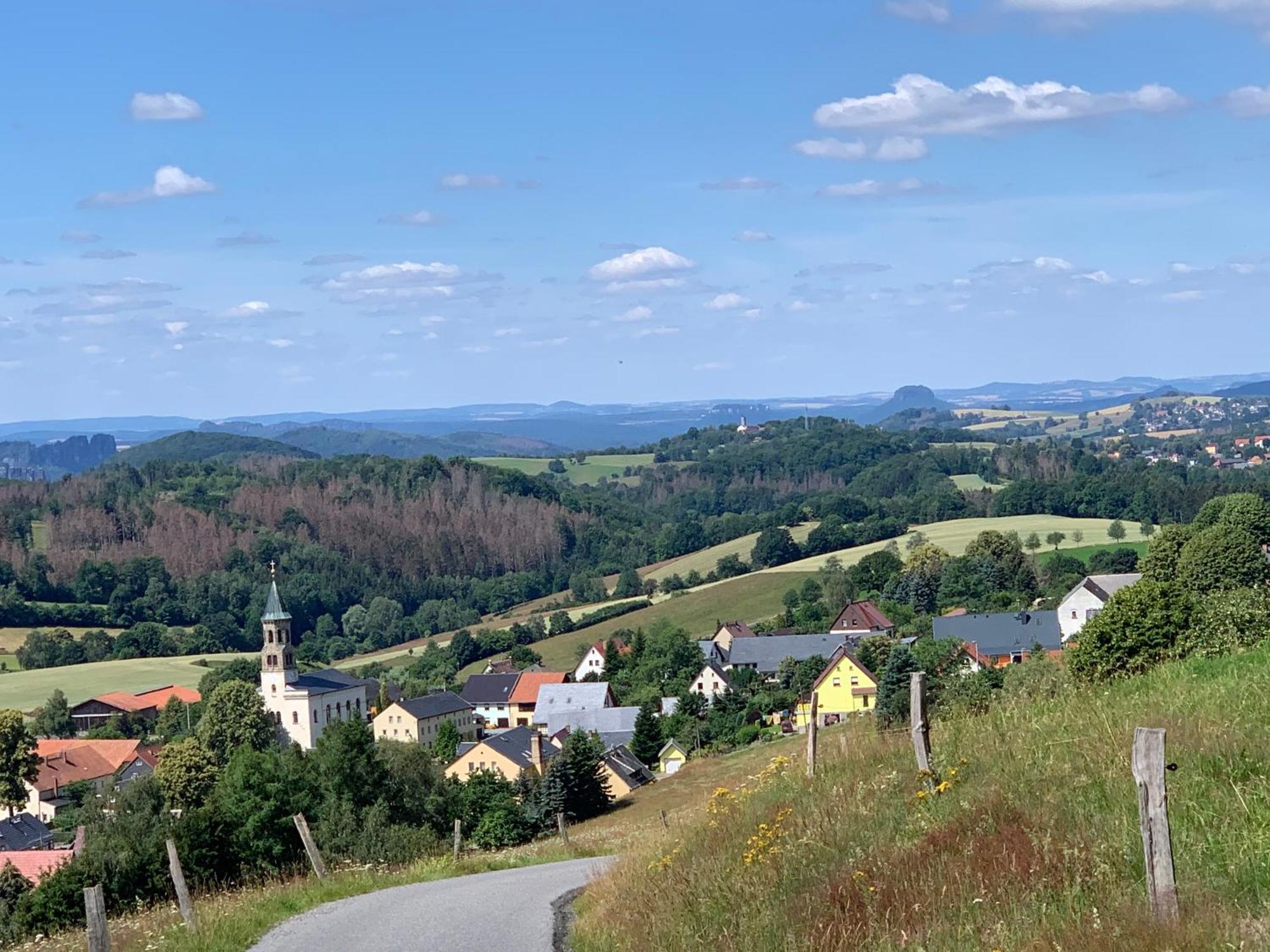 Gasthof Zur Hoffnung Hinterhermsdorf Exterior foto